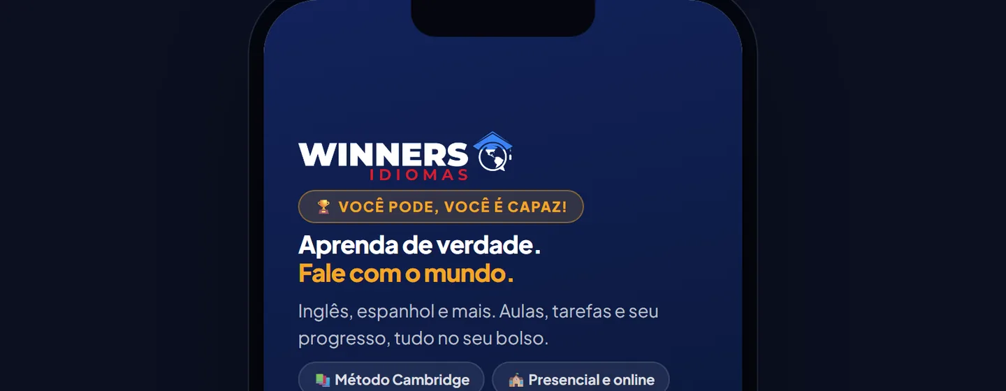 Tela do Aplicativo de Escola